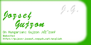 jozsef gujzon business card